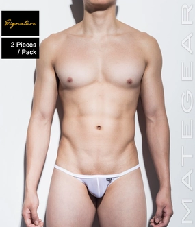 2pc/Pack Sexy Men's Underwear Mini Bikini Briefs - Nam Woo (Soft Thin Mesh Signature Series)