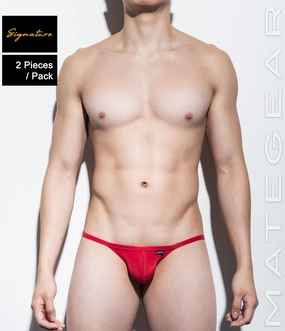 2pc/Pack Sexy Men's Underwear Mini Bikini Briefs - Nam Woo (Ultra Thin Nylon Signature Series II)