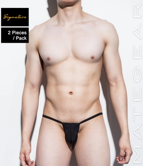 2pc/Pack Sexy Men's Underwear Mini Bikini Briefs - Shi Woo (Ultra Thin Nylon Signature Series)