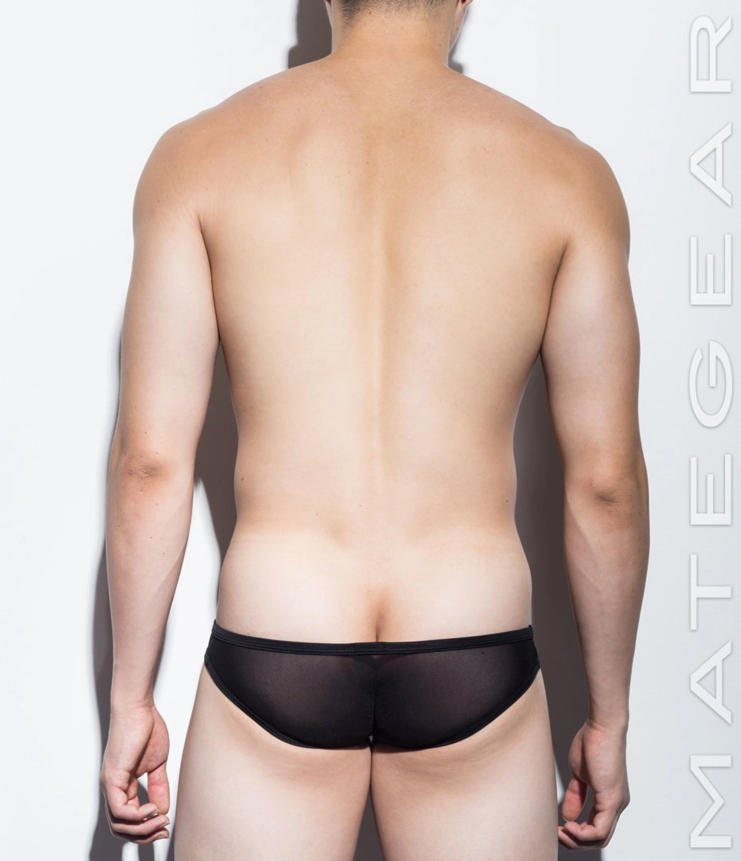 2pc/Pack Sexy Men's Underwear Mini Squarecut Trunks - Ran Kwang (Flat Front / Reduced Sides) (Soft Thin Mesh Signature Series)