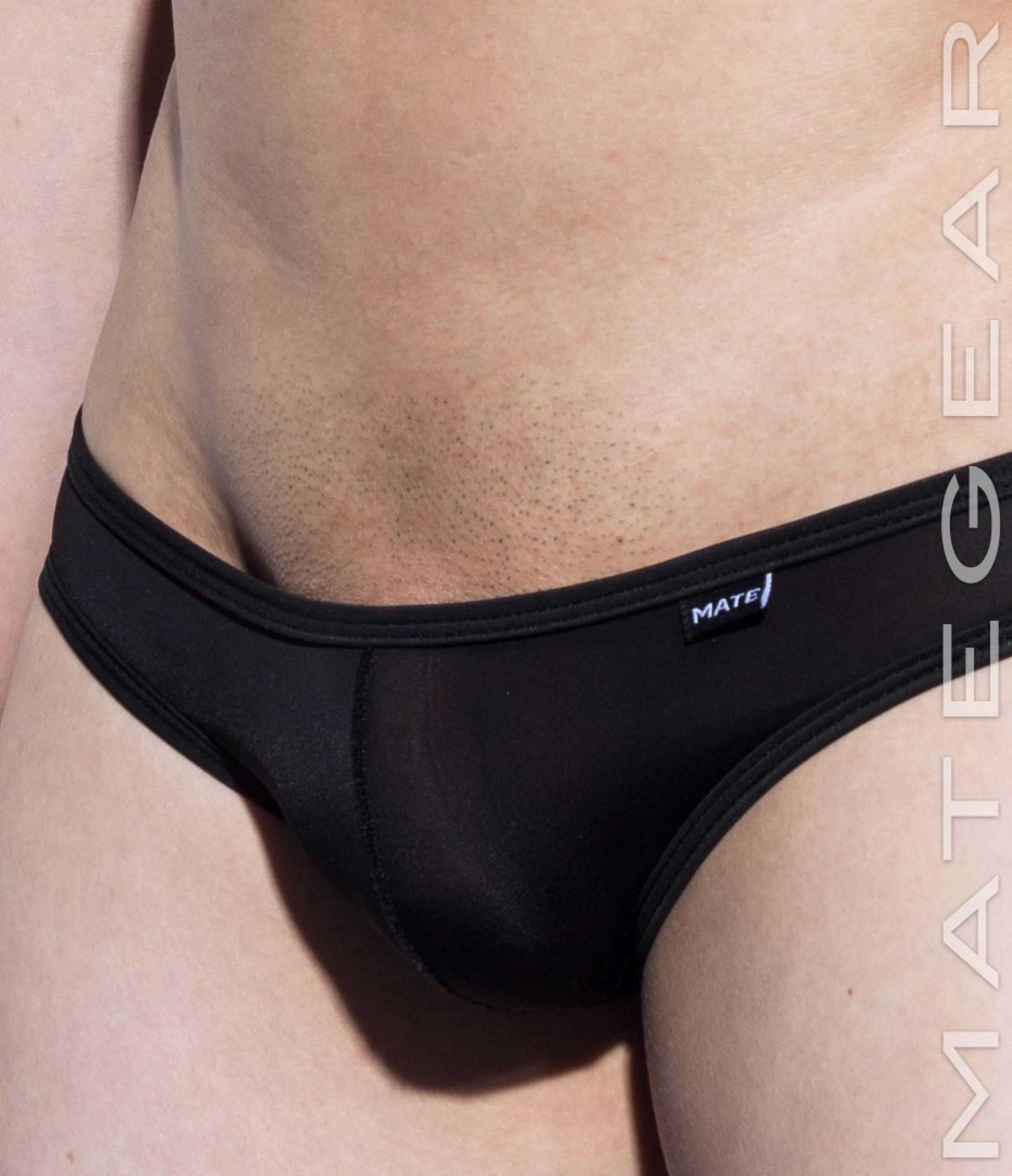 2pc/Pack Sexy Men's Underwear Mini Squarecut Trunks - Ran Kwang (Flat Front / Reduced Sides) (Ultra Thin Nylon Signature Series)