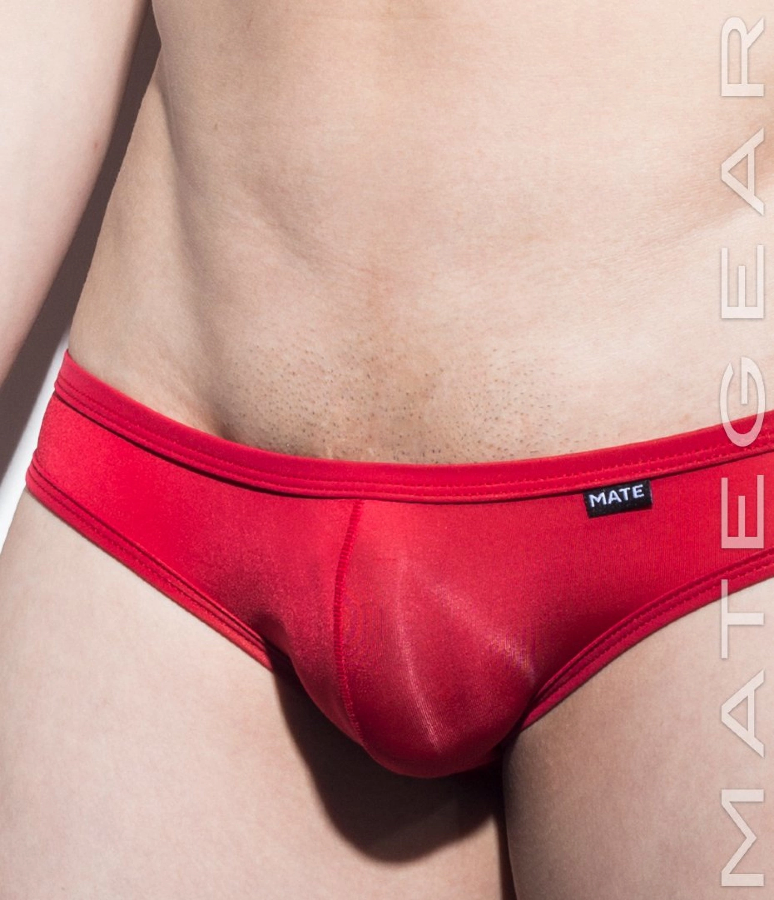 2pc/Pack Sexy Men's Underwear Mini Squarecut Trunks - Ran Kwang (Flat Front / Reduced Sides) (Ultra Thin Nylon Signature Series II)