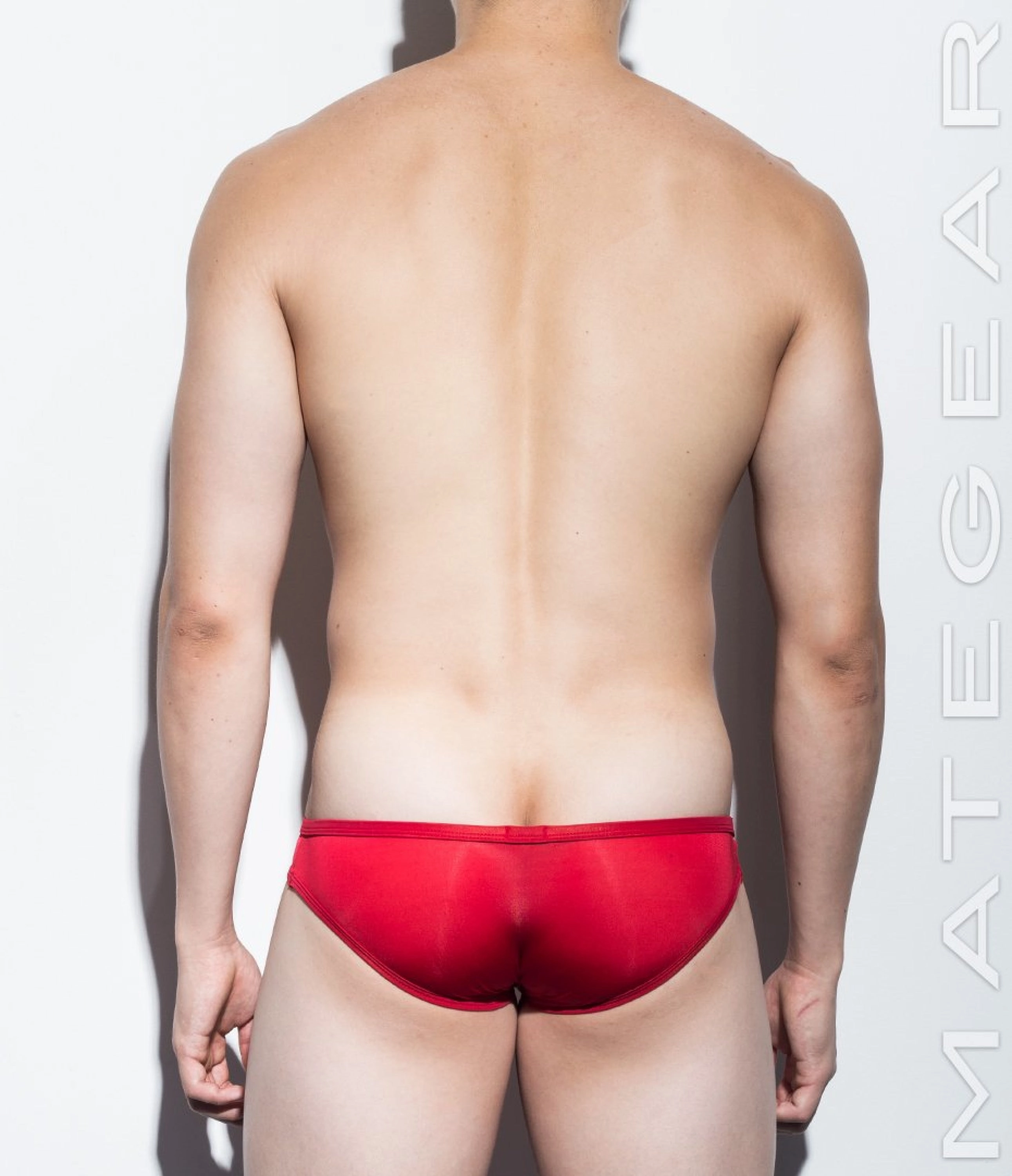 2pc/Pack Sexy Men's Underwear Mini Squarecut Trunks - Ran Kwang (Flat Front / Reduced Sides) (Ultra Thin Nylon Signature Series II)