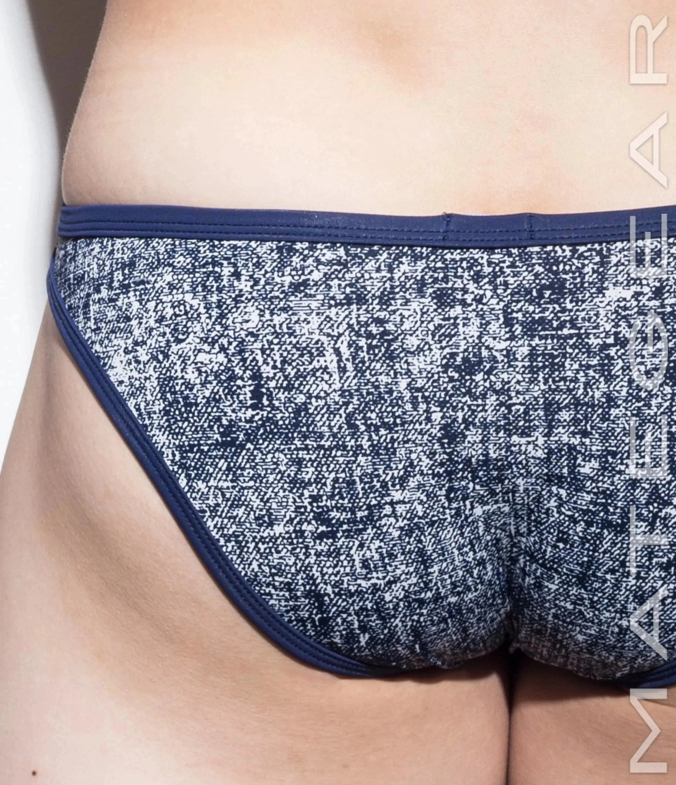2pc/Pack Sexy Men's Underwear Ultra Bikini Briefs - Nan Song (V-Front / Tapered Sides) (Thin Nylon Special Fabric Signature Series)