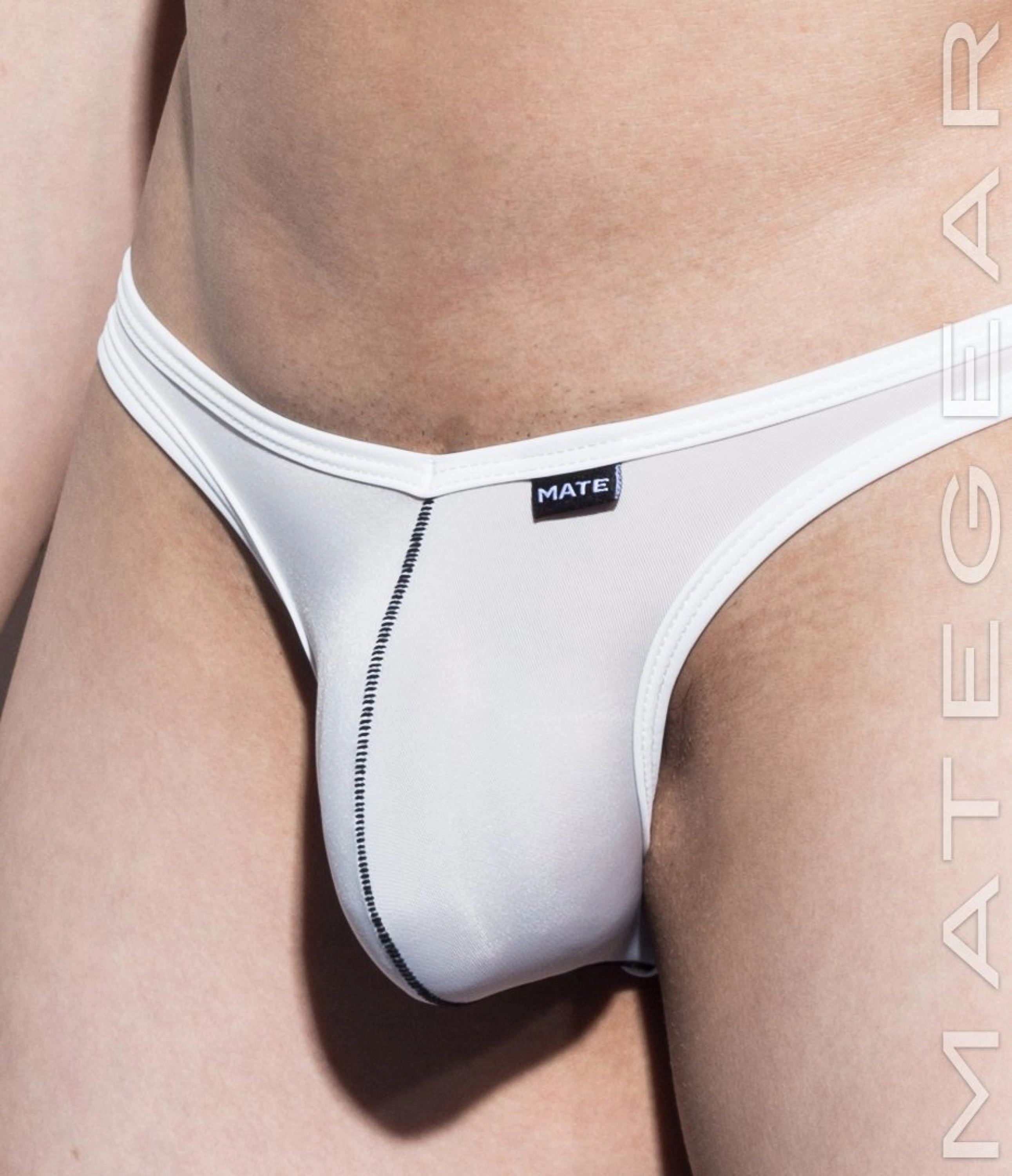 2pc/Pack Sexy Men's Underwear Ultra Bikini Briefs - Nan Song (V-Front / Tapered Sides) (Ultra Thin Nylon Signature Series)