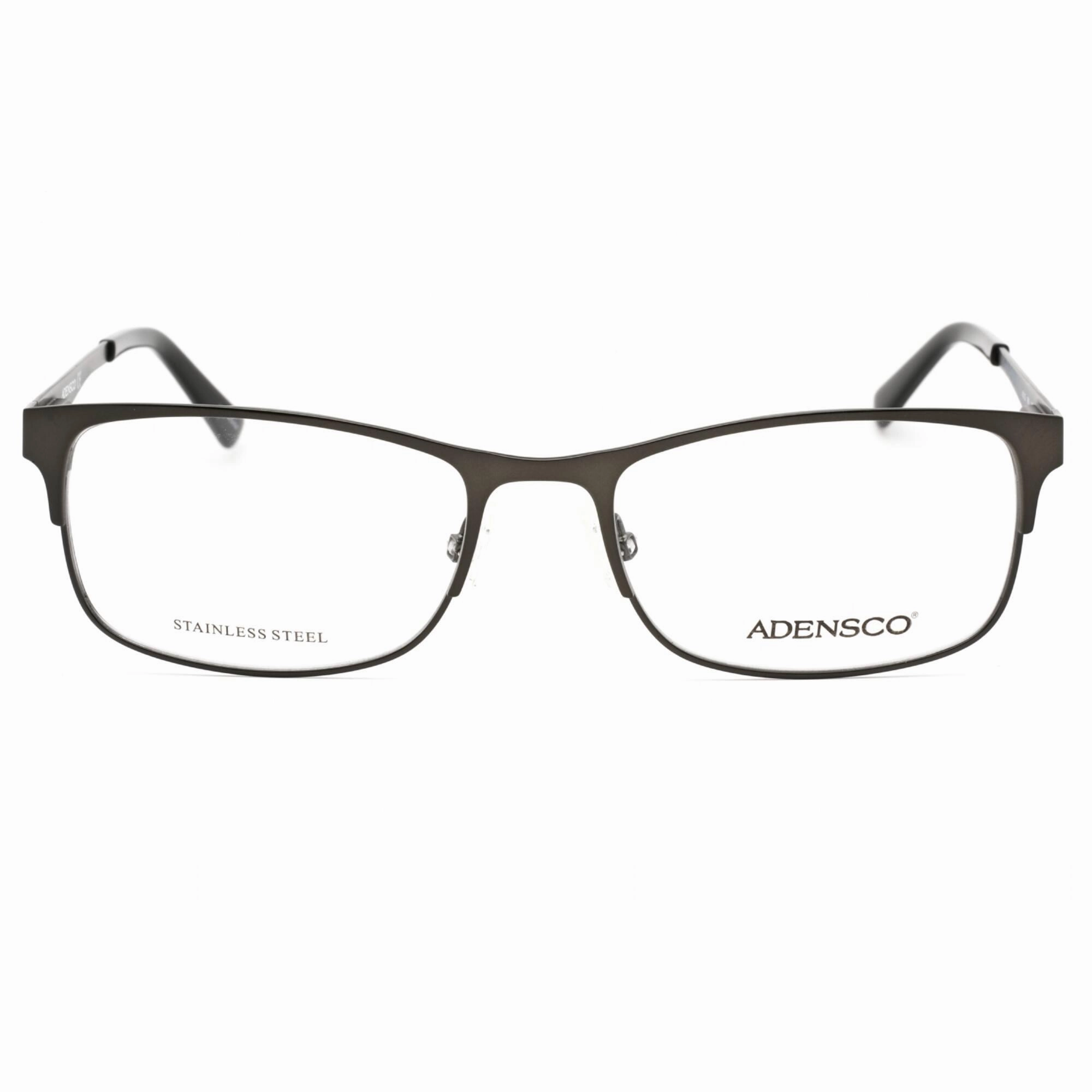 Adensco Men's Eyeglasses - Matte Dark Ruthenium Plastic Rectangular | AD 125 0R80 00
