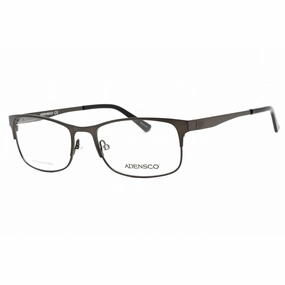 Adensco Men's Eyeglasses - Matte Dark Ruthenium Plastic Rectangular | AD 125 0R80 00