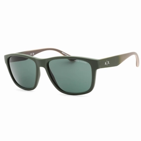 Armani Exchange Men's Sunglasses - Matte Green Square Plastic Frame | 0AX4135S 830171