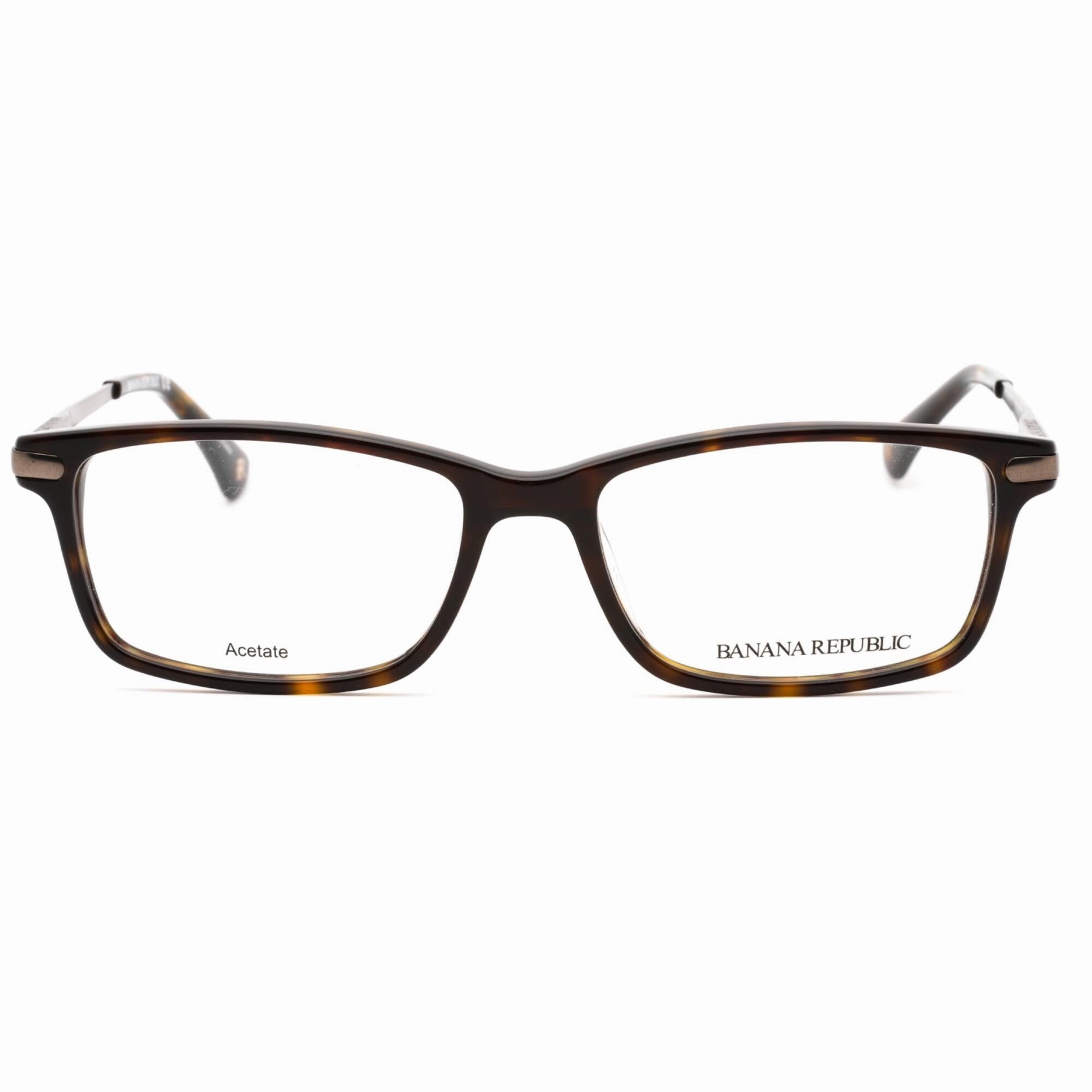 Banana Republic Men's Eyeglasses - Dark Havana Rectangular Frame | Bernard 0086 00