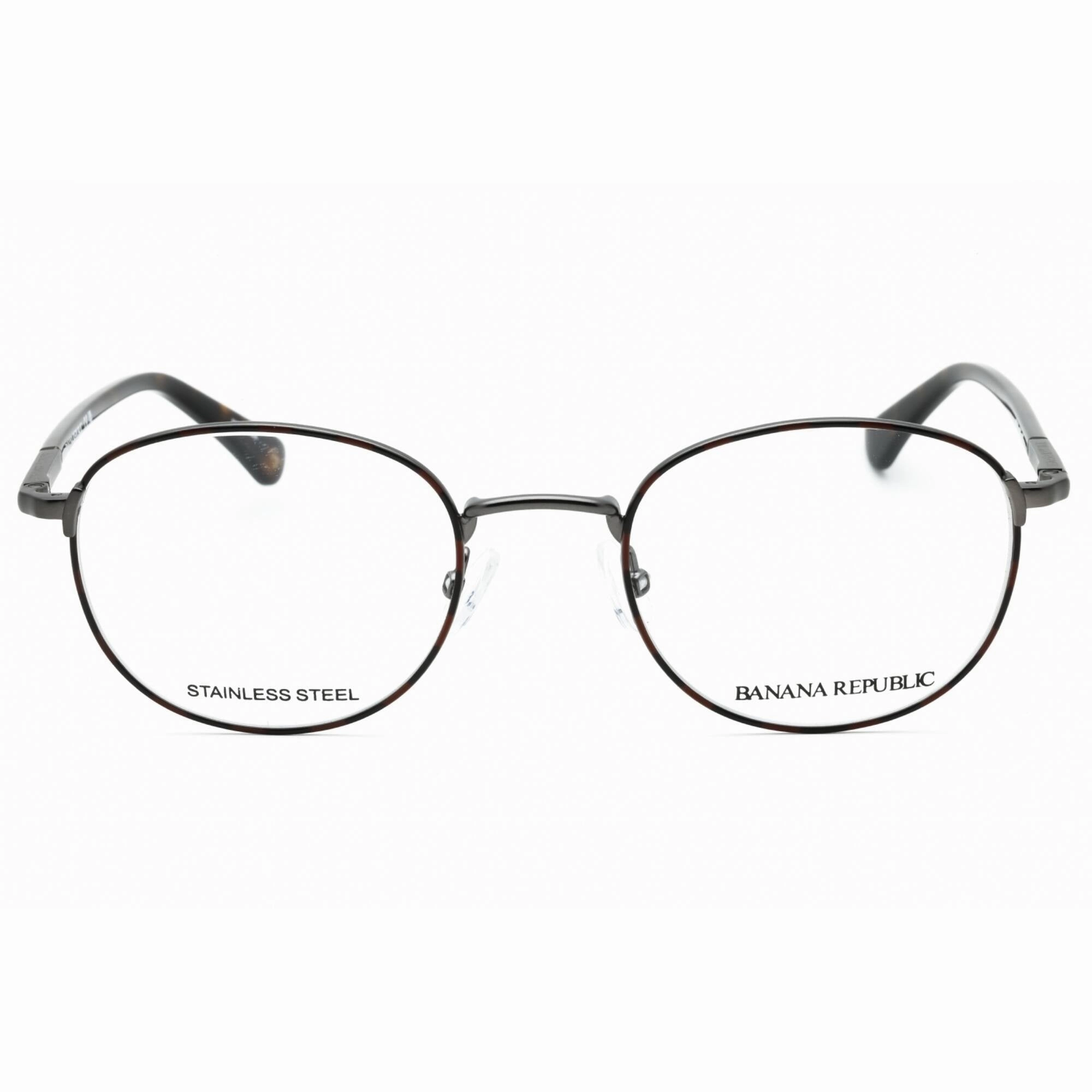 Banana Republic Men's Eyeglasses - Havana Grey Round Full Rim Frame | DONN 0AB8 00