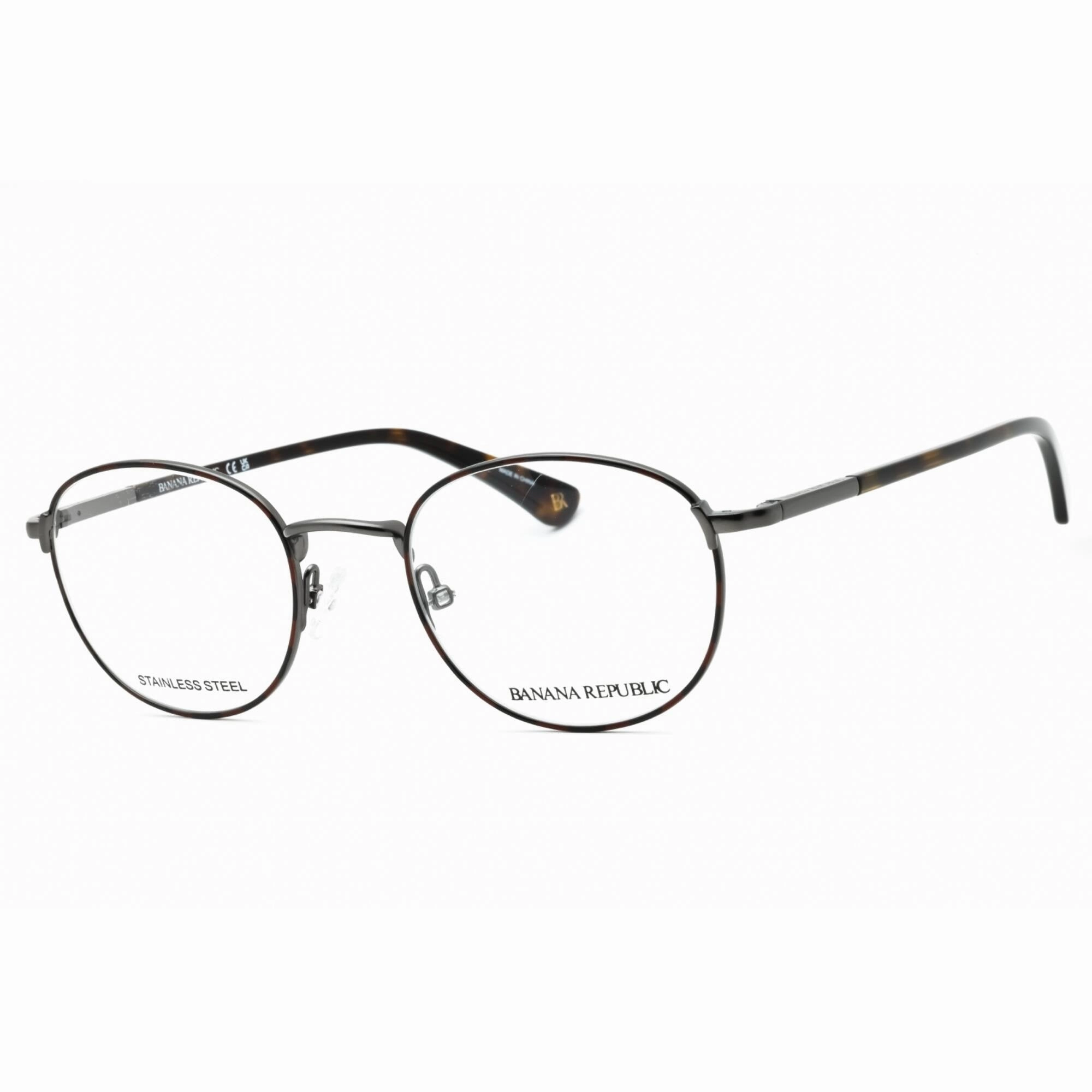 Banana Republic Men's Eyeglasses - Havana Grey Round Full Rim Frame | DONN 0AB8 00