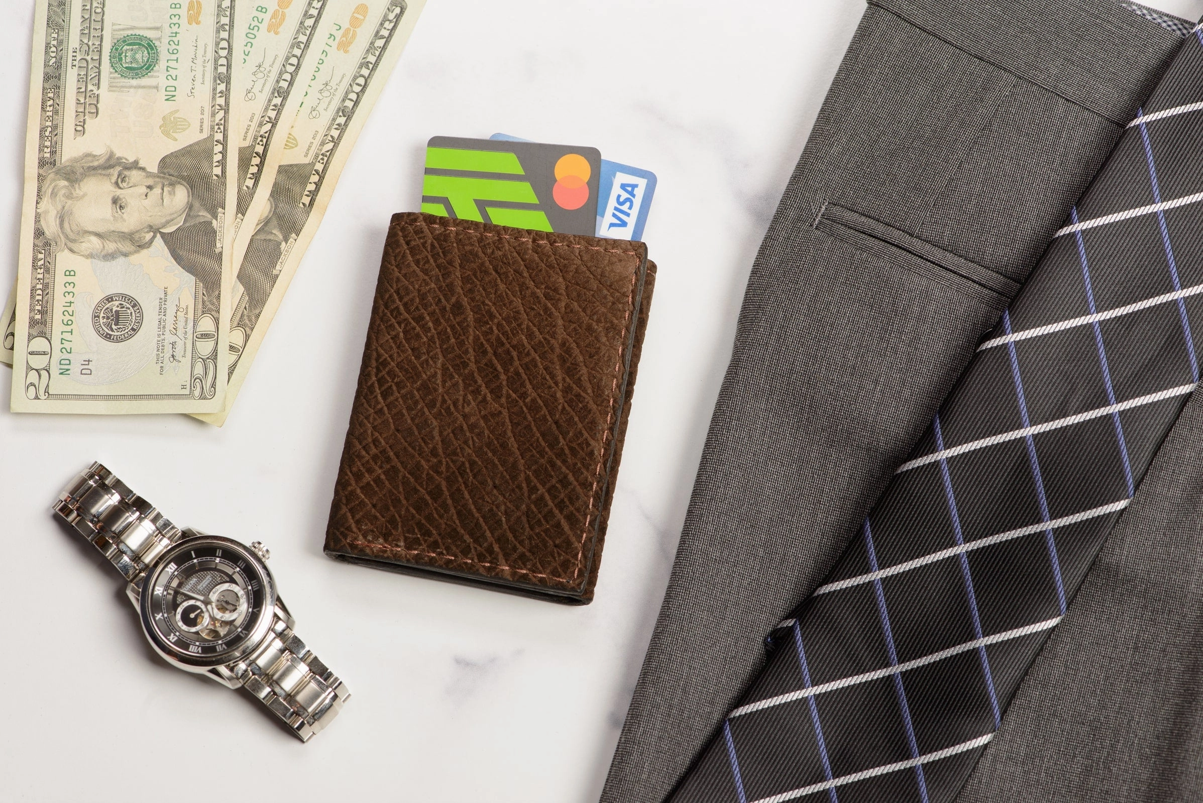 Brown Hippopotamus Trifold Wallet