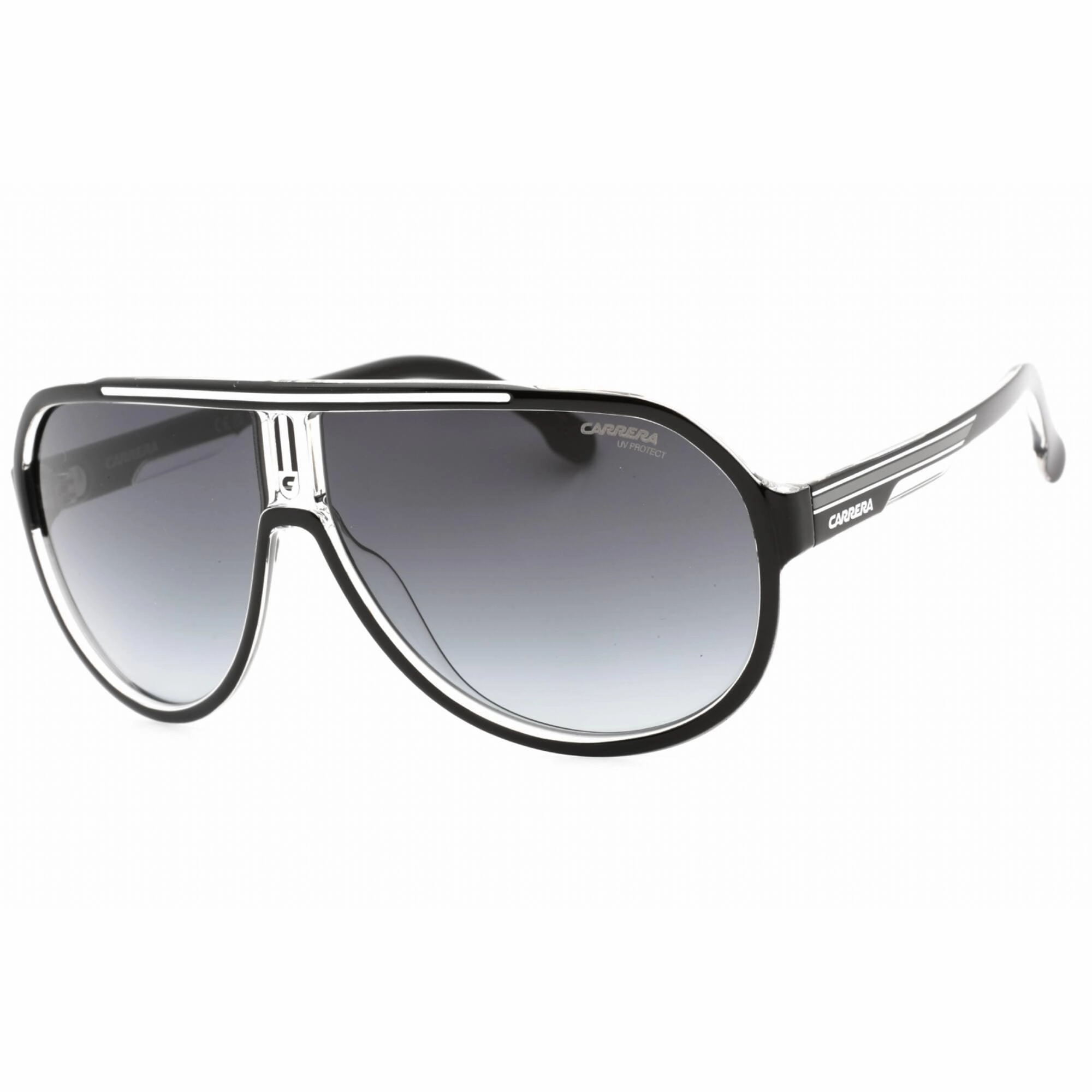 Carrera Men's Sunglasses - Black White Aviator Shape Frame | CARRERA 1057/S 080S 9O