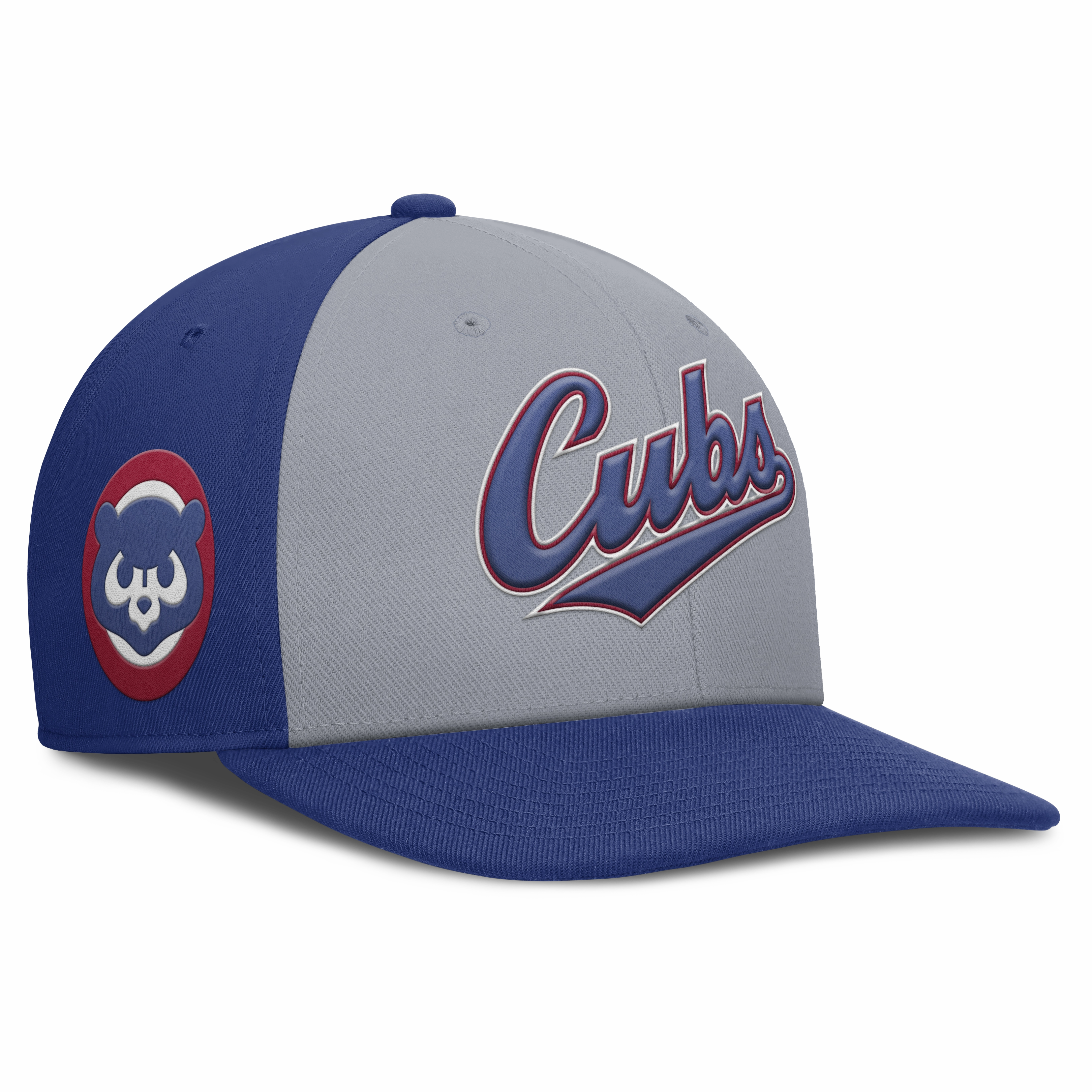 Chicago Cubs Nike Gray/Blue Dri-Fit Pro Adjustable Snapback Hat
