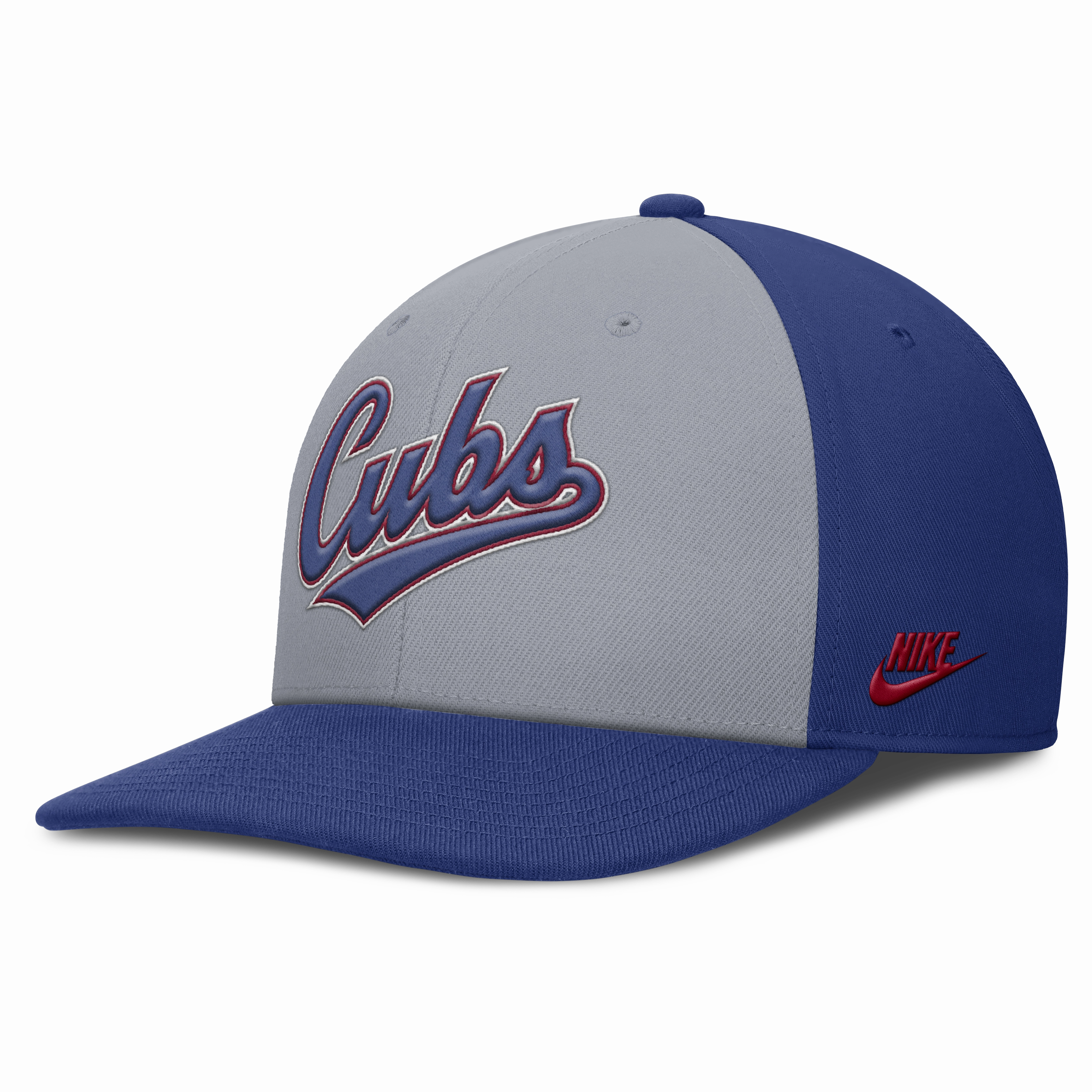 Chicago Cubs Nike Gray/Blue Dri-Fit Pro Adjustable Snapback Hat