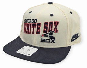 Chicago White Sox Nike Pro Cooperstown Collection Rewind Cream/Black Snapback Hat