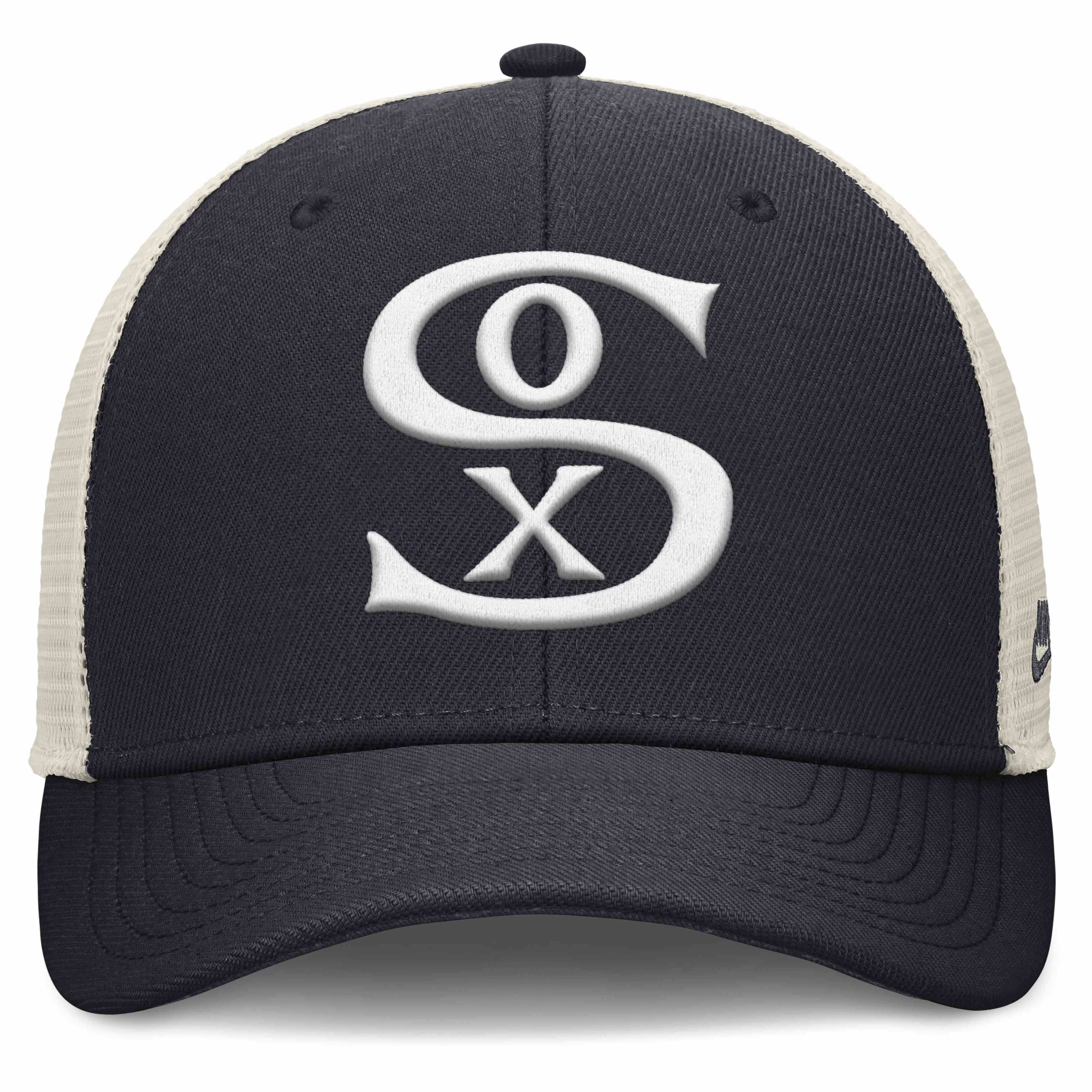 Chicago White Sox Nike Rise Navy Adjustable Snapback Trucker Hat