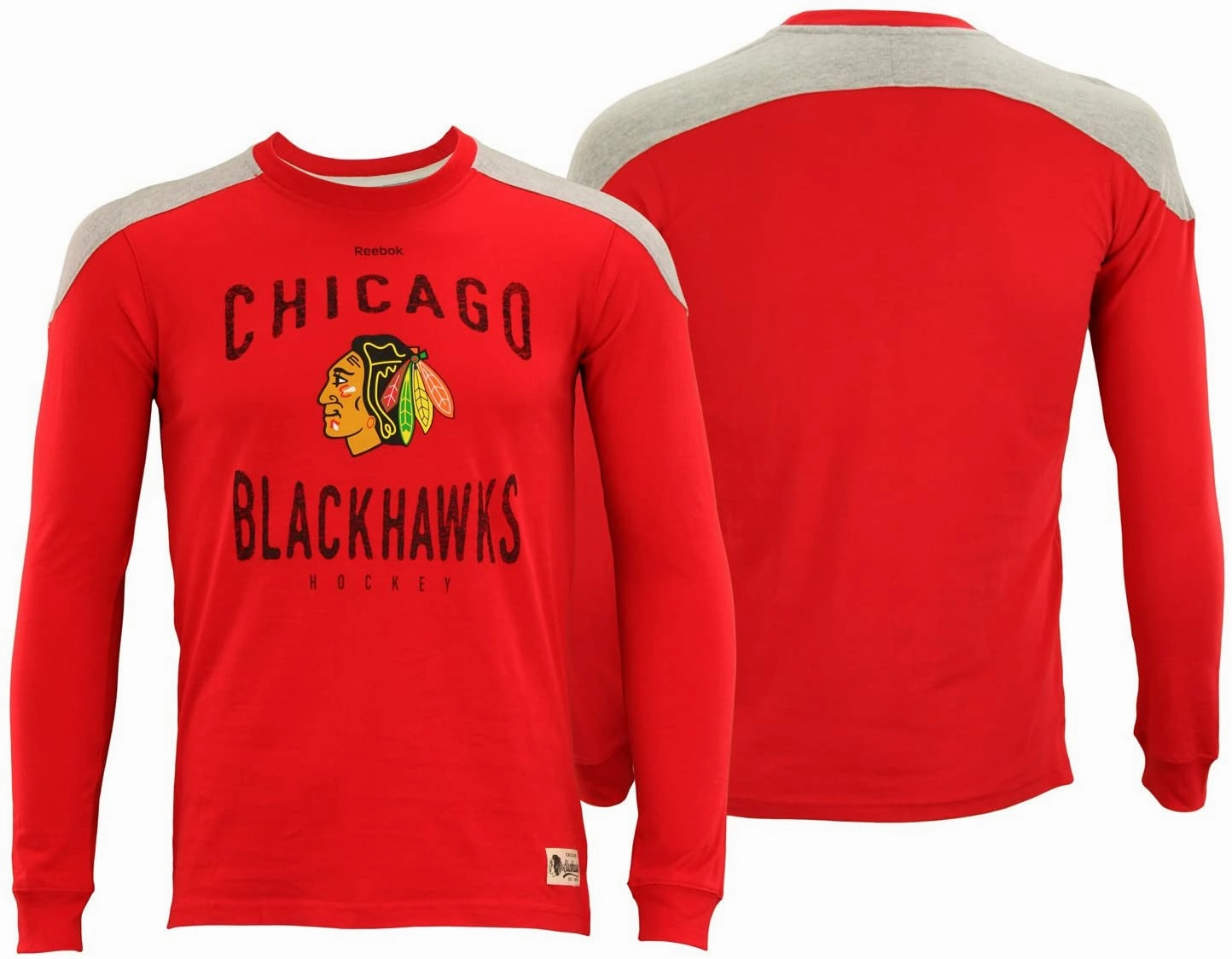 Child Chicago Blackhawks Birthright Red Long Sleeve Tee By Reebok