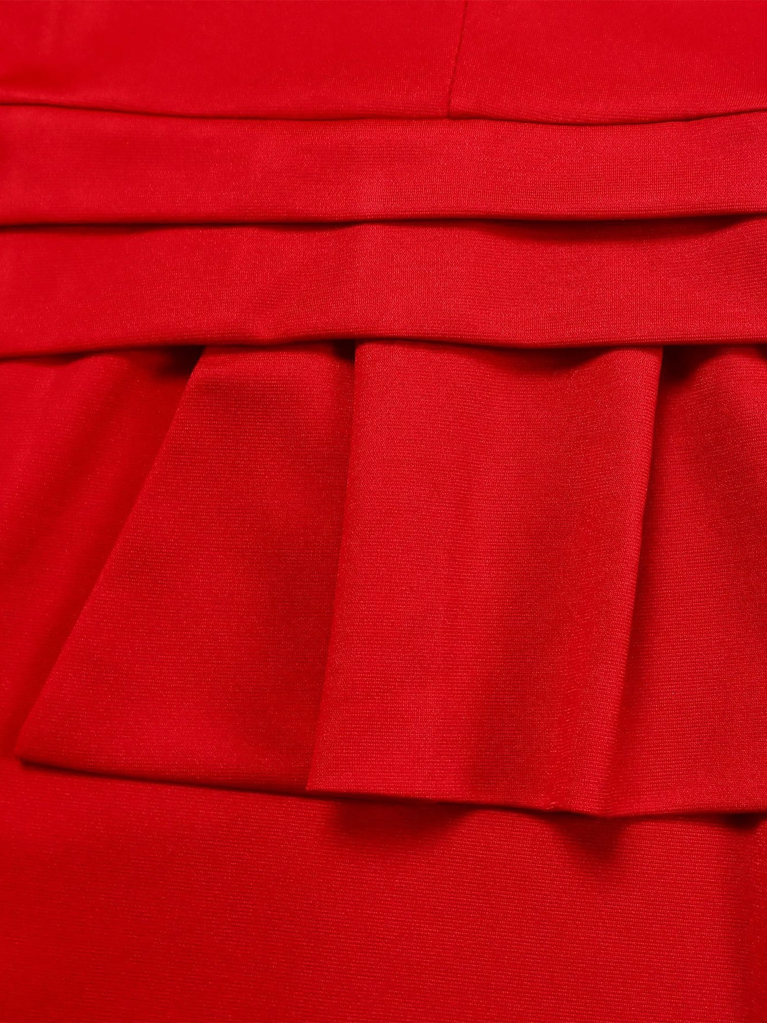 Classic Solid Color Ruched Puff Sleeve Business Bodycon Midi Sheath Dress