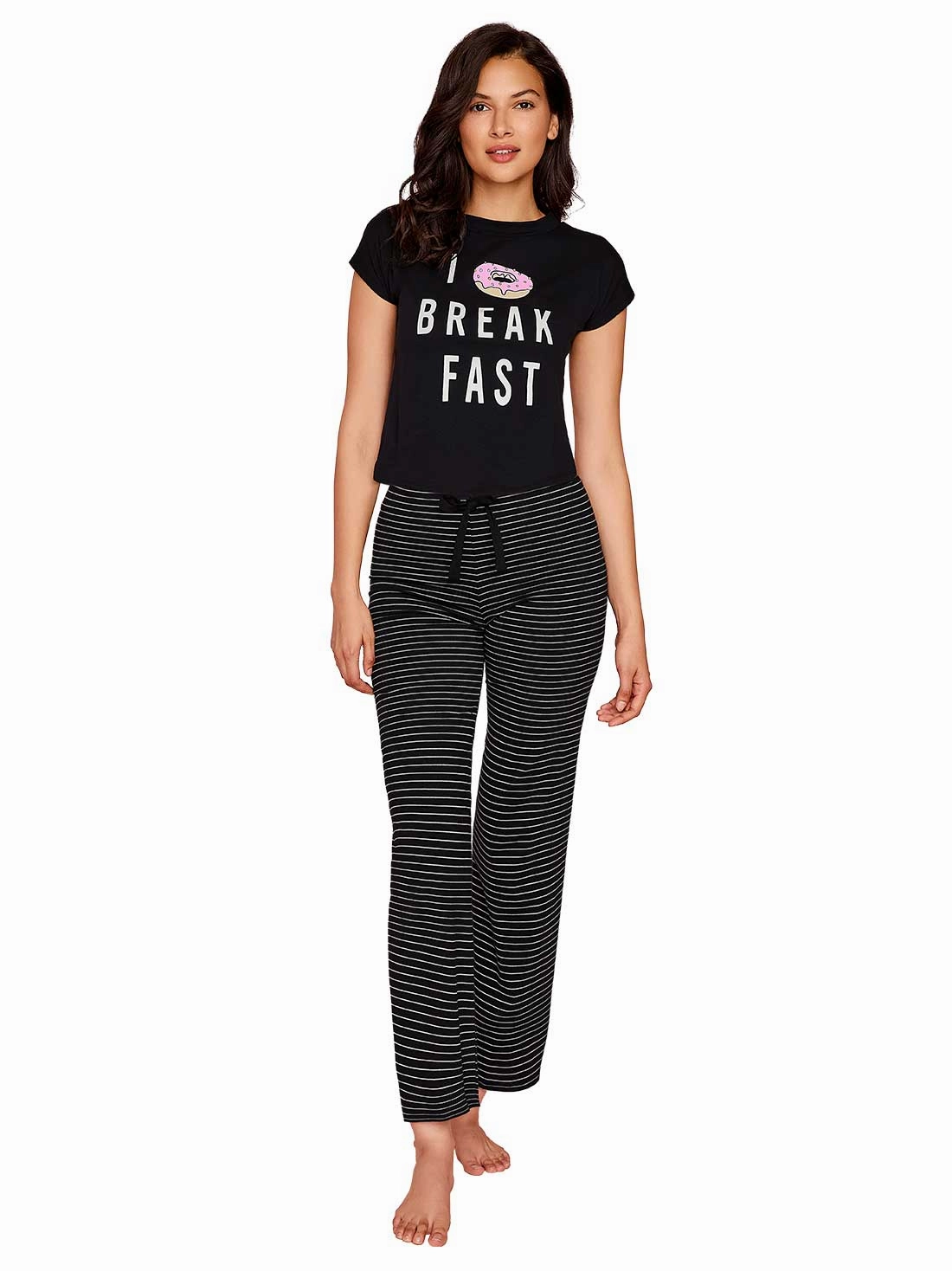 Cotton long pajama set 77130