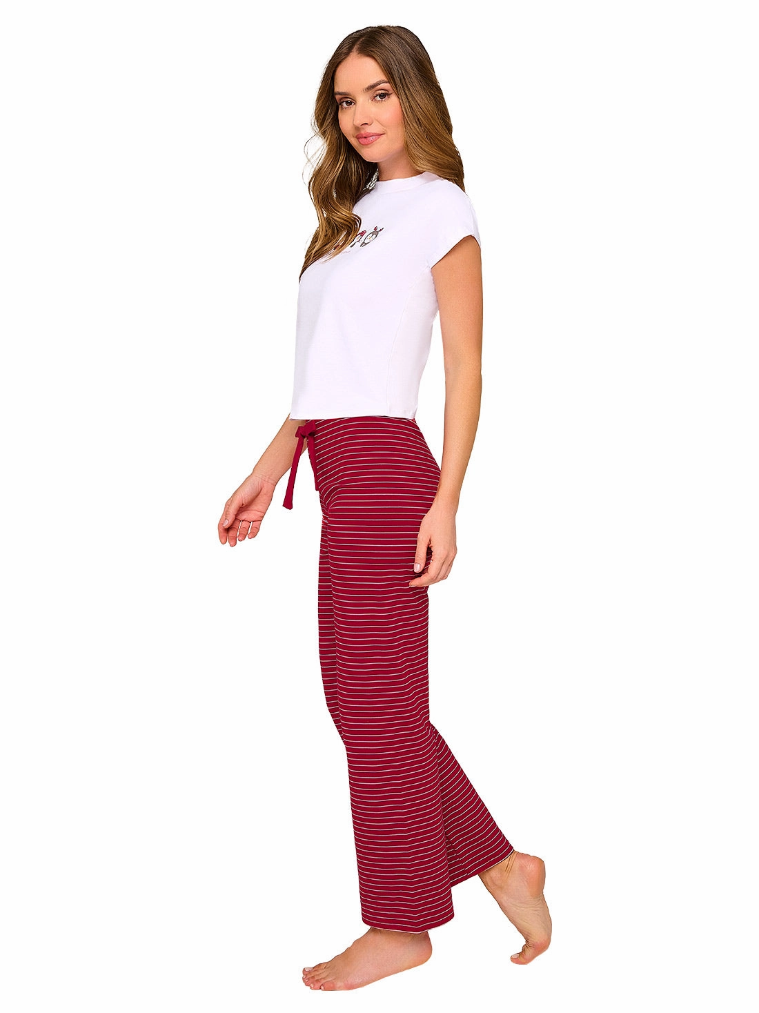 Cotton long pajama set 77130