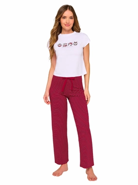 Cotton long pajama set 77130