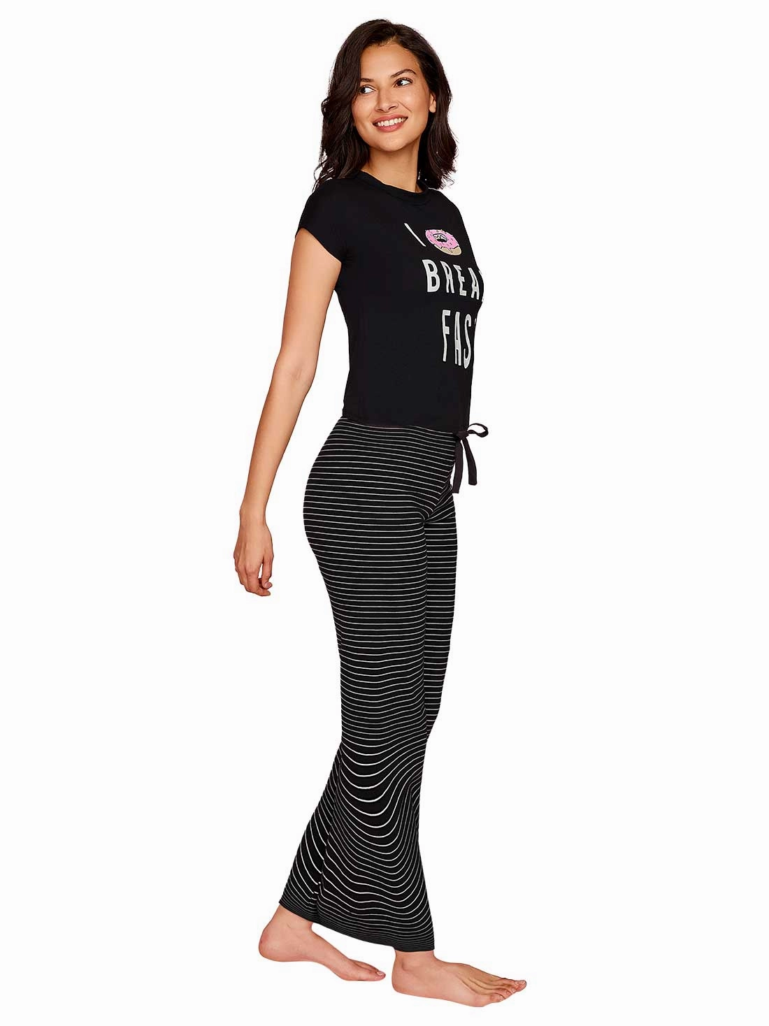 Cotton long pajama set 77130