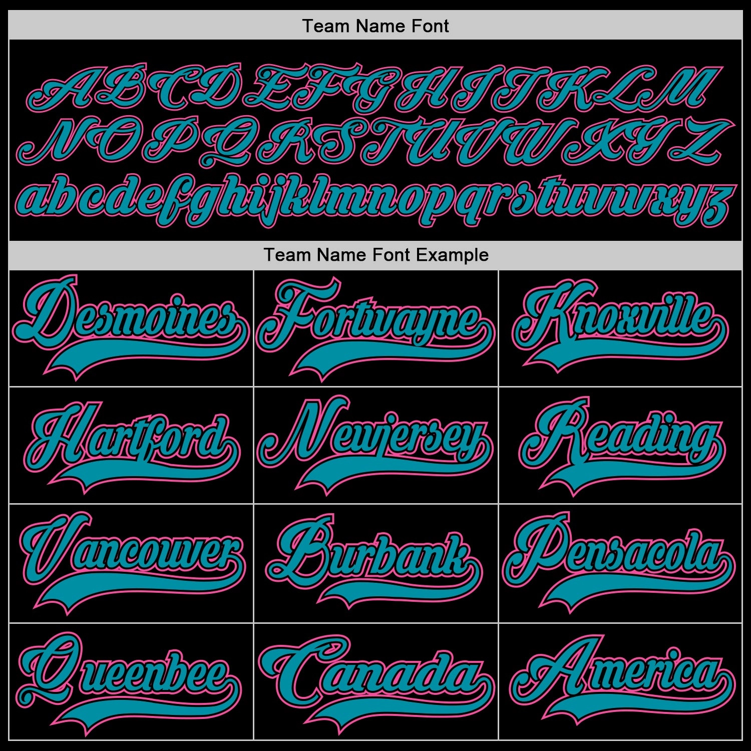 Custom Black Pink-Teal Hockey Jersey