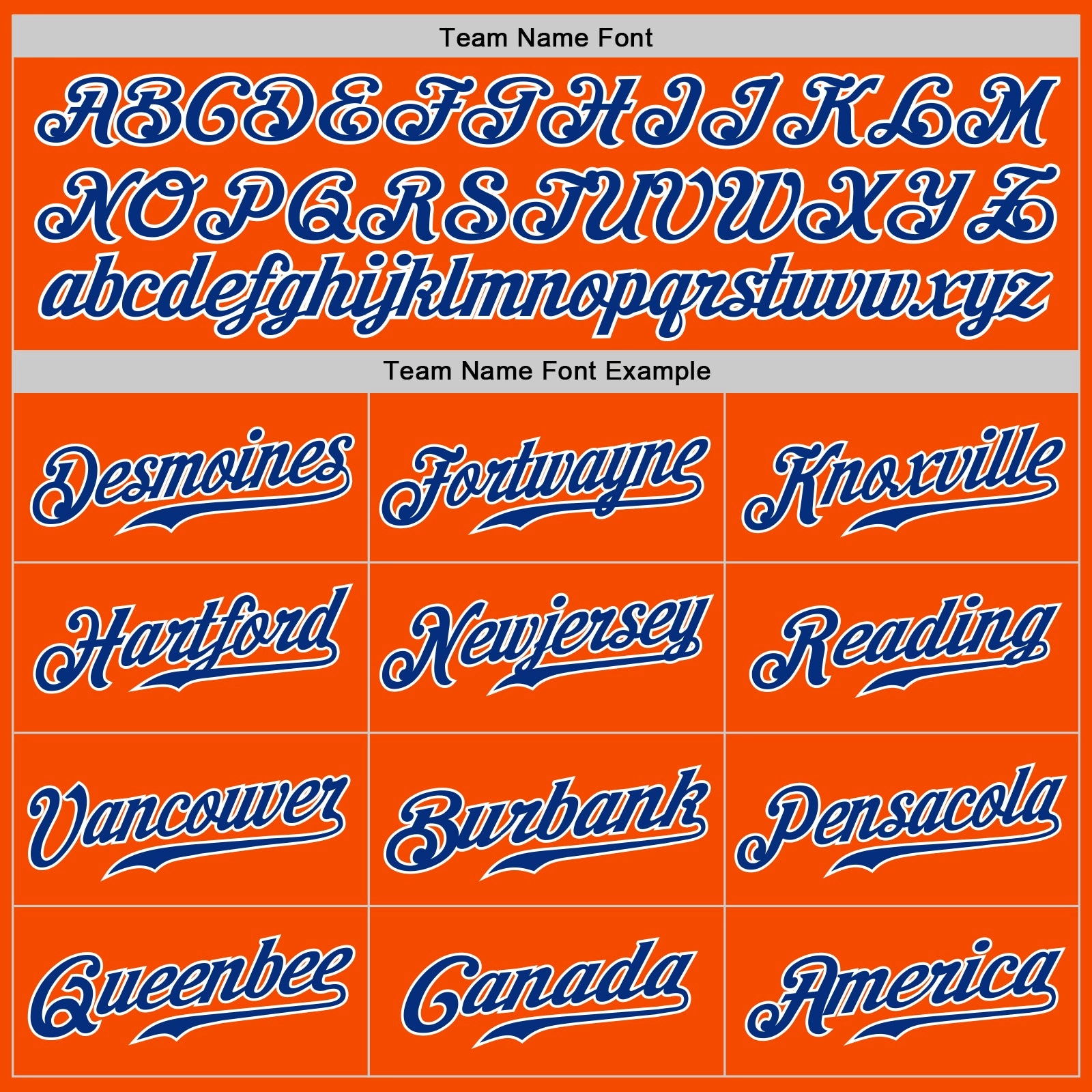 Custom Orange Royal-White Authentic Split Fashion Baseball Jersey