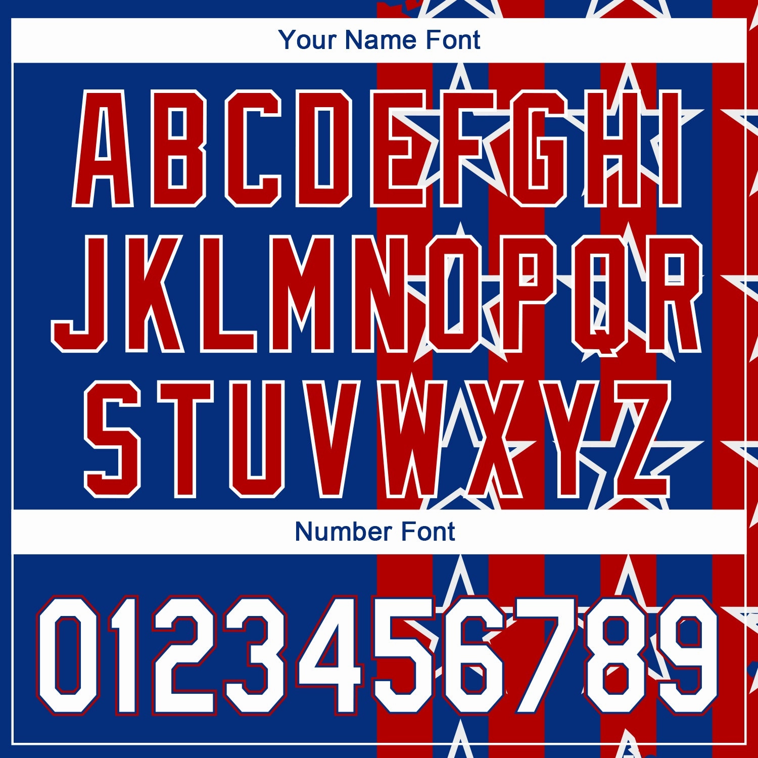 Custom Royal White Red 3D American Flag Authentic Baseball Jersey