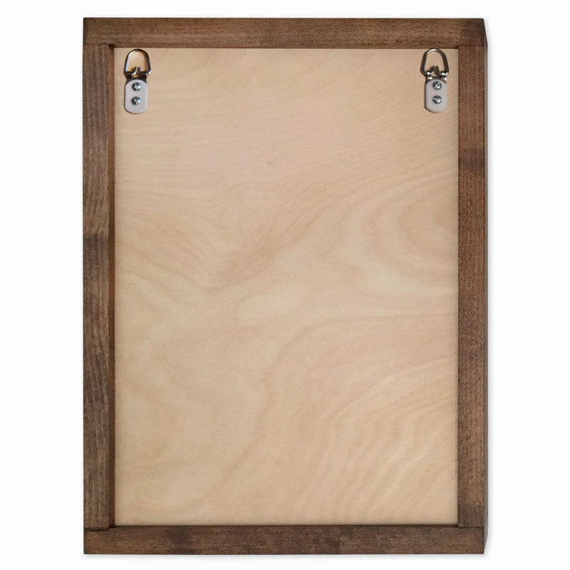 Custom Wall Mounted Wood Cremation Urn Plaque - Your Text or Art