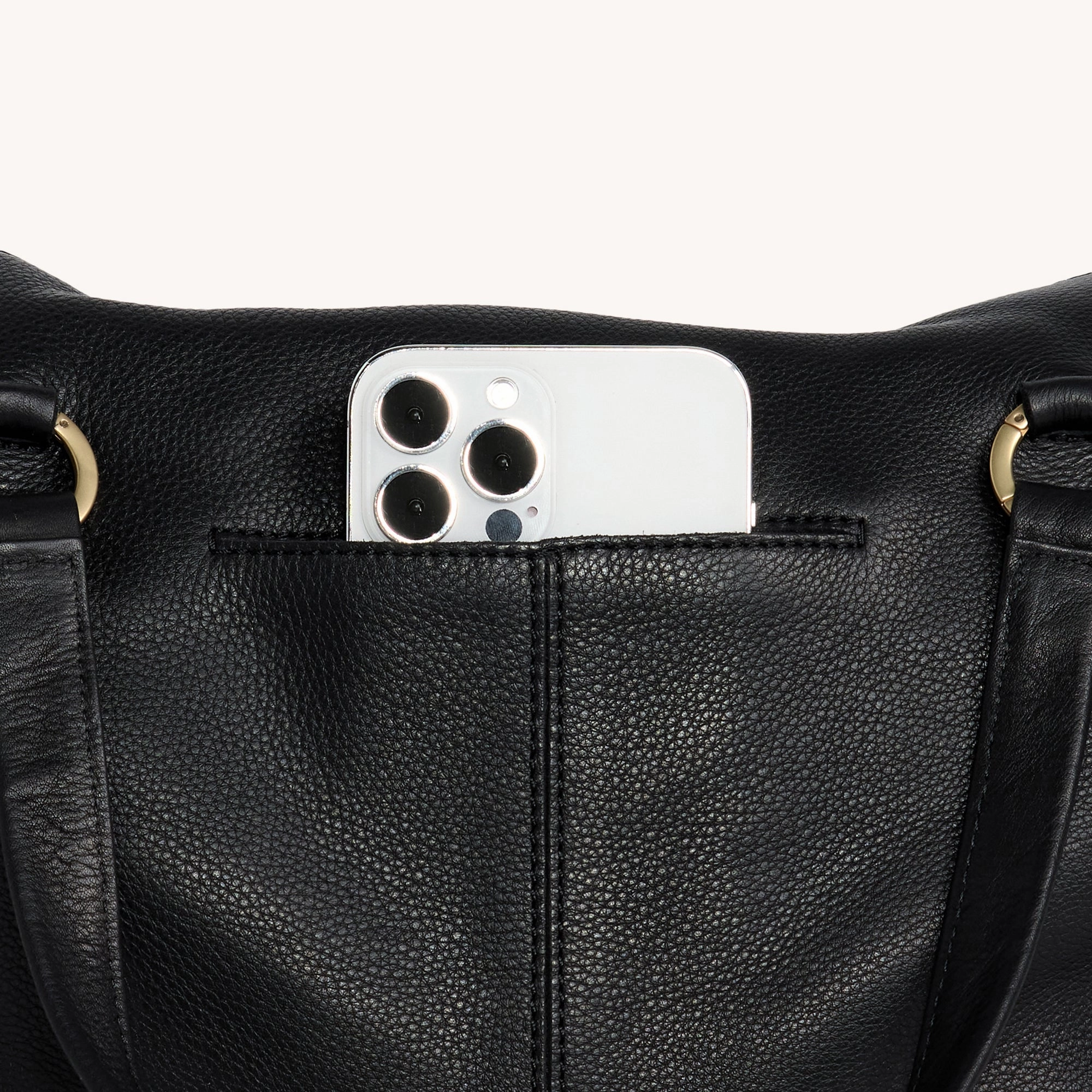 Daniel | Black/Brushed Gold Red Zip | Lrg