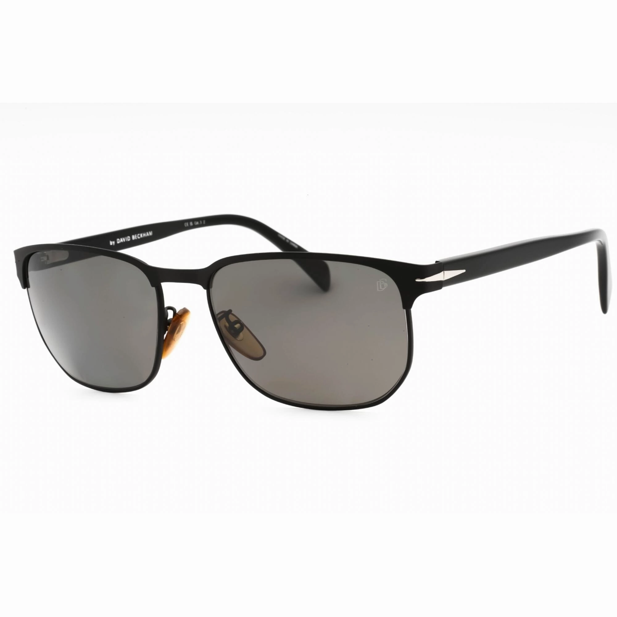 David Beckham Men's Sunglasses - Matte Black Frame Dark Grey Lens | DB 1131/S 0124 M9