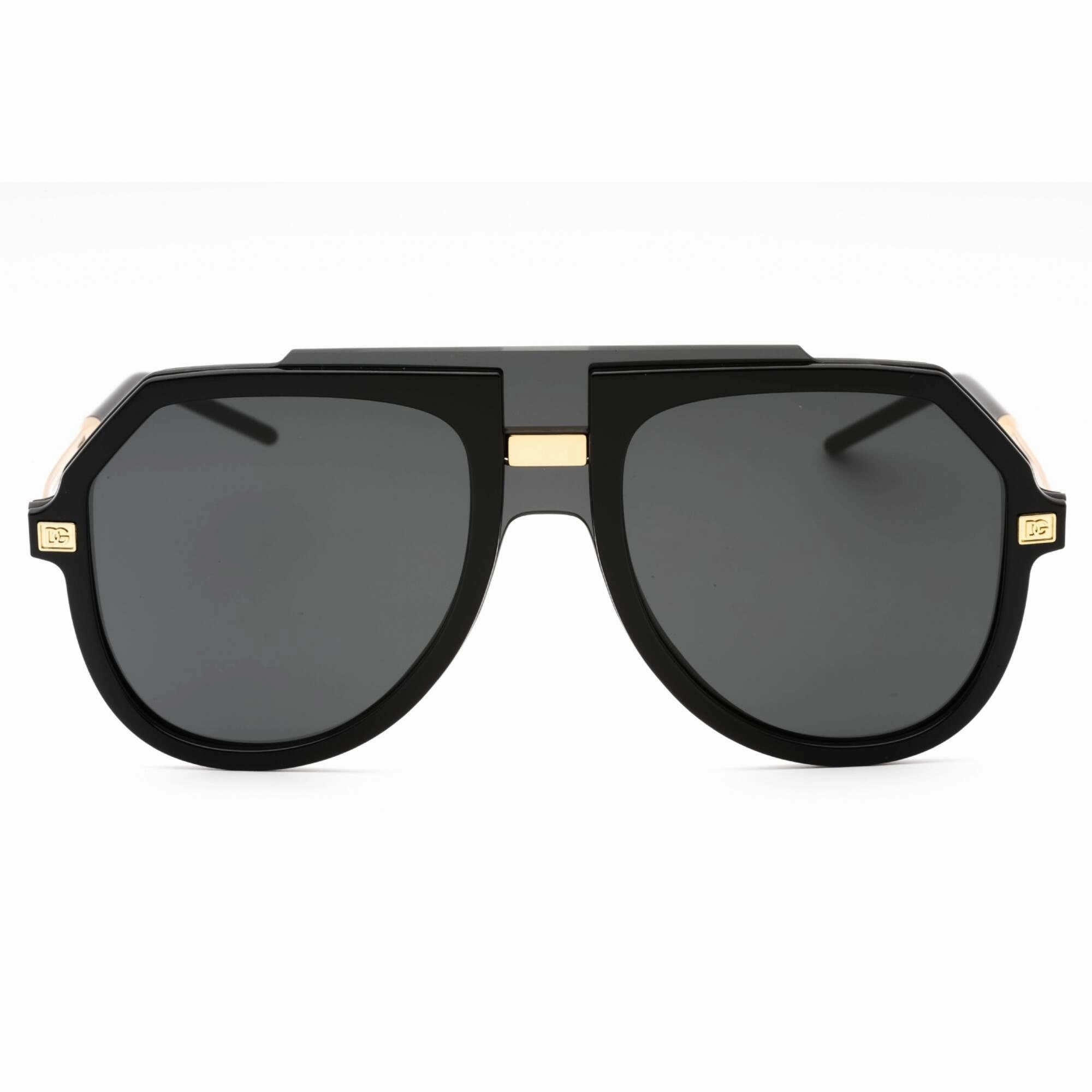 Dolce & Gabbana Men's Sunglasses - Black Aviator Shape Full Rim Frame | 0DG6195 501/87