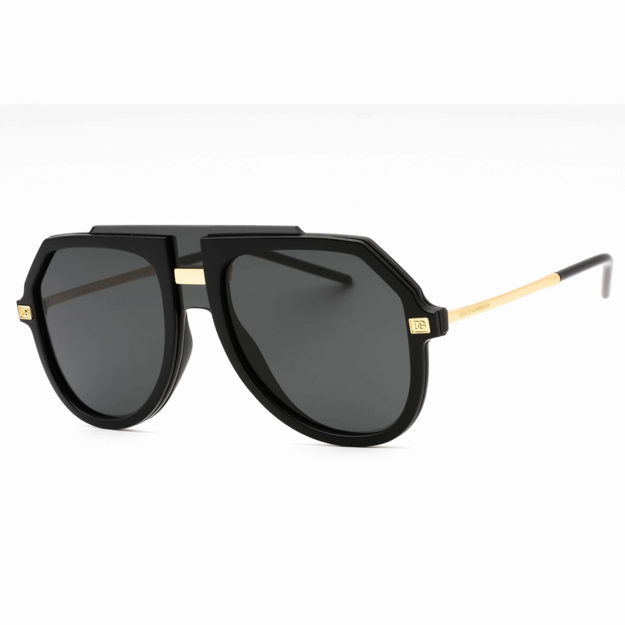Dolce & Gabbana Men's Sunglasses - Black Aviator Shape Full Rim Frame | 0DG6195 501/87