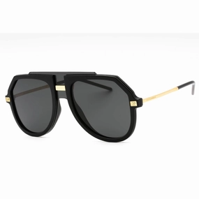 Dolce & Gabbana Men's Sunglasses - Black Aviator Shape Full Rim Frame | 0DG6195 501/87