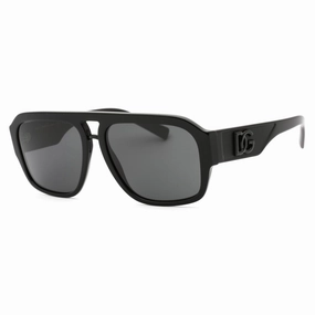 Dolce & Gabbana Men's Sunglasses - Black Frame Dark Grey Lens | 0DG4403 501/87