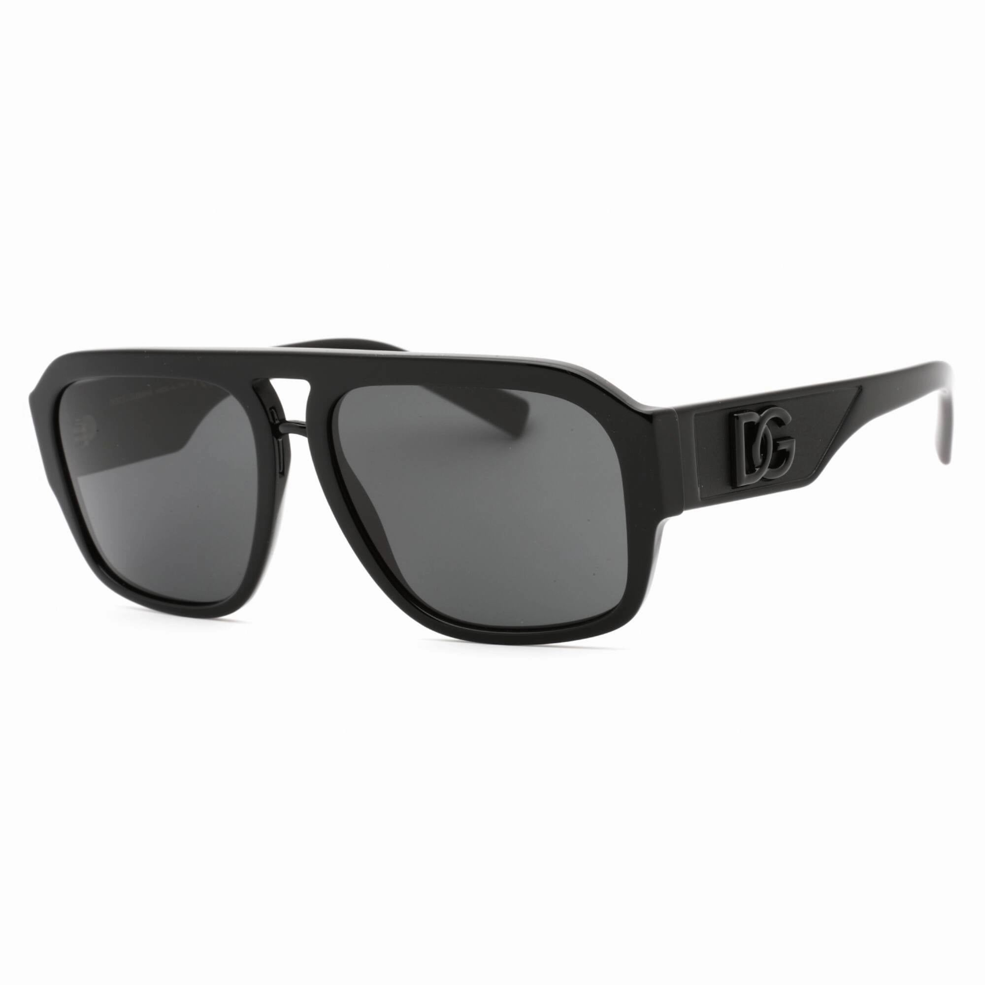 Dolce & Gabbana Men's Sunglasses - Black Frame Dark Grey Lens | 0DG4403 501/87