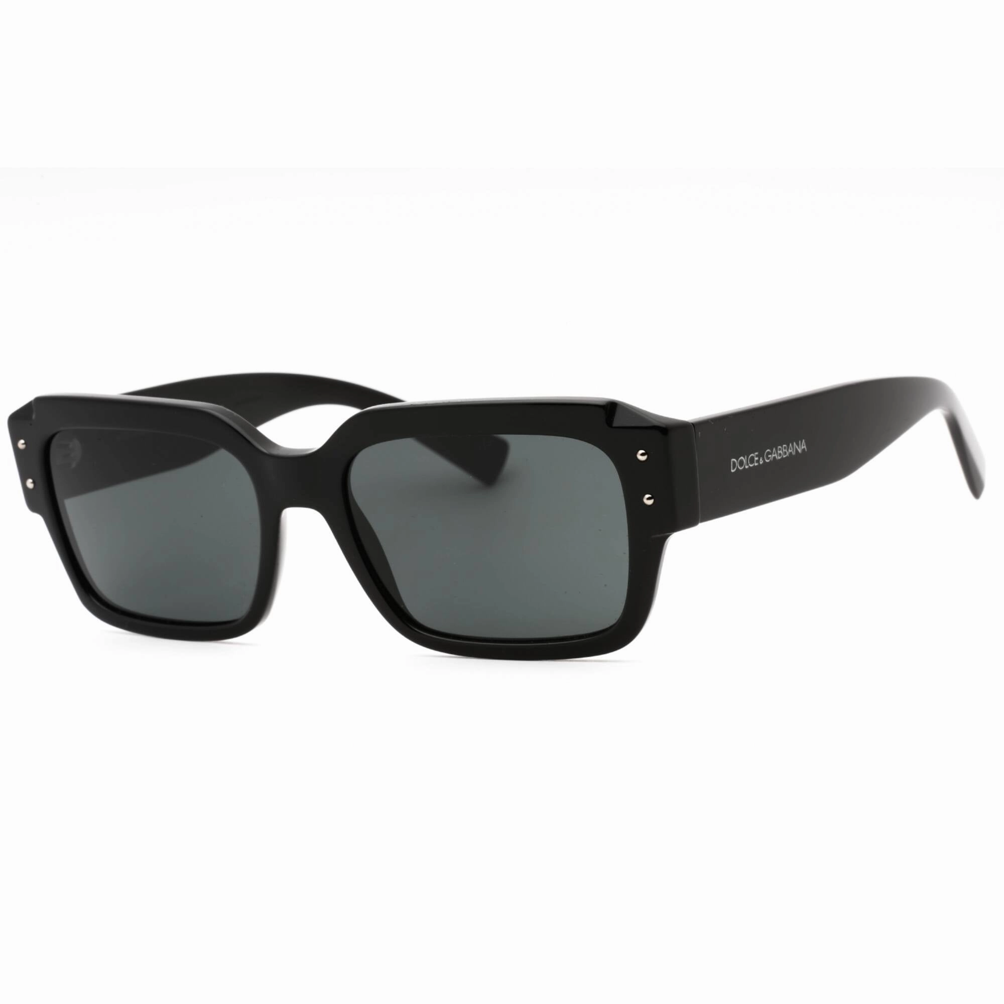 Dolce & Gabbana Men's Sunglasses - Black Plastic Rectangular Frame | 0DG4460 501/87