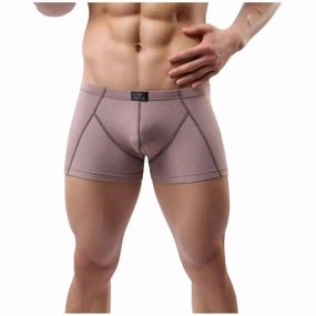 DomiGe Compression Boxers in Light Brown Male Underwear
