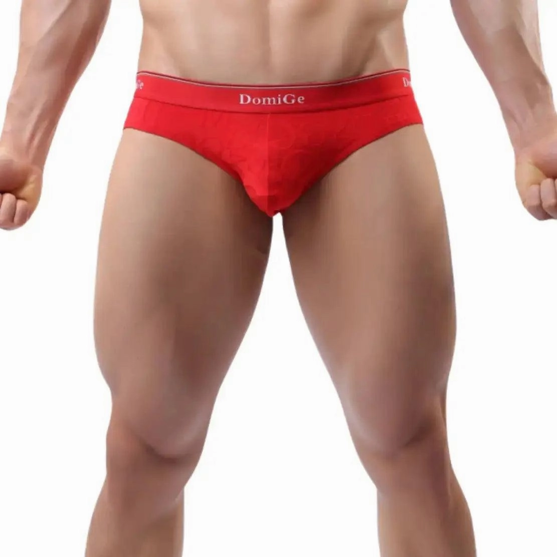 DomiGe Men's Bamboo Briefs Comfort Logo Waistband Male Underwear