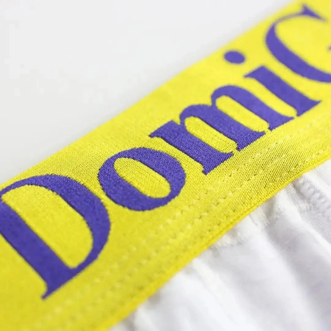 DomiGe Men's Bamboo Briefs Comfort Logo Waistband Male Underwear