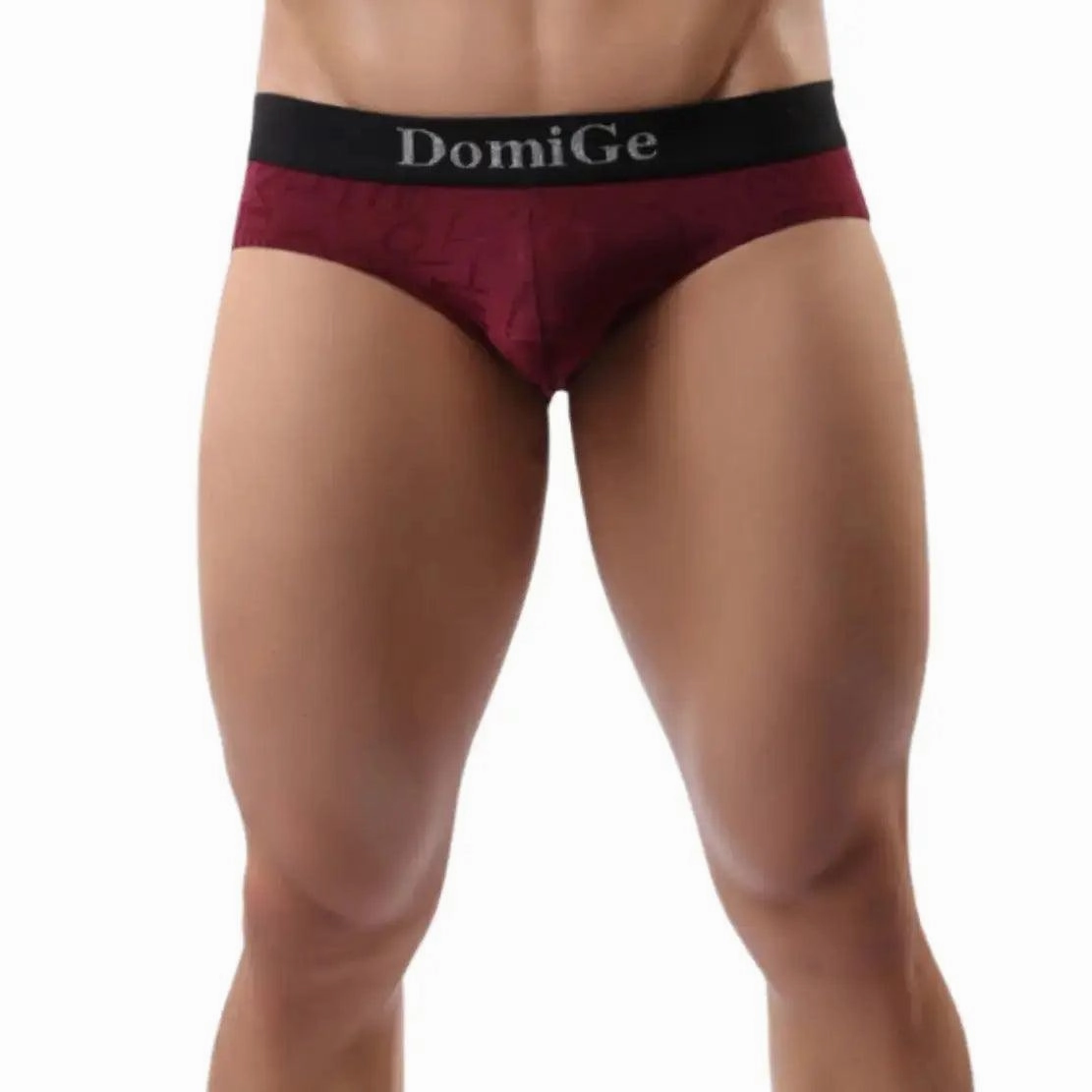 DomiGe Men's Bamboo Briefs Comfort Logo Waistband Male Underwear