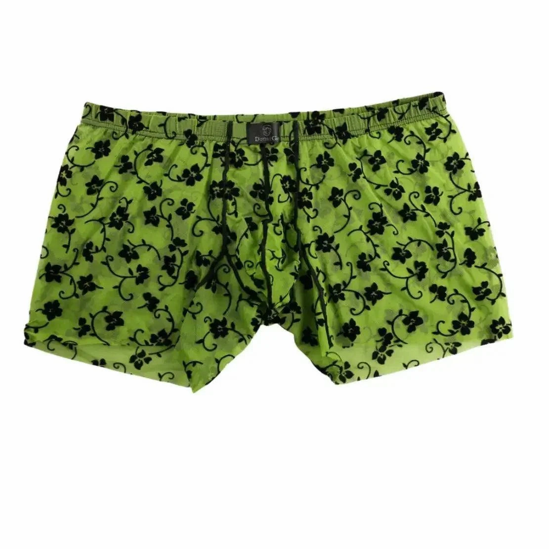 DomiGe Men's Flocking Boxer Briefs - Soft Mesh Pouch Underwear for Men