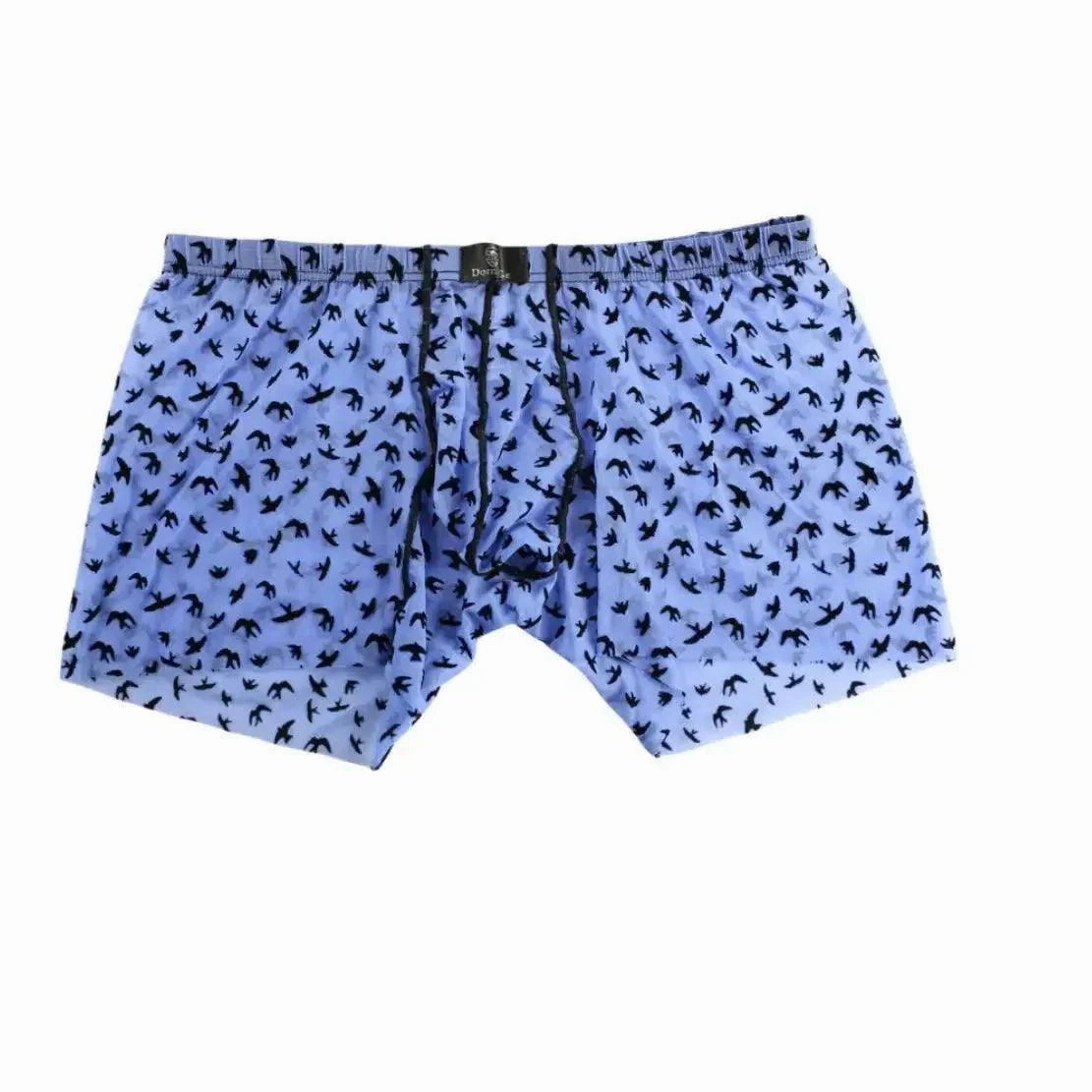 DomiGe Men's Flocking Boxer Briefs - Soft Mesh Pouch Underwear for Men