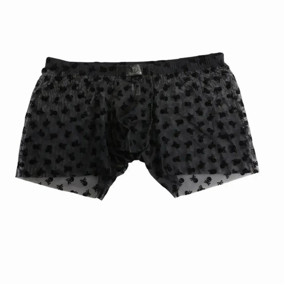 DomiGe Men's Flocking Boxer Briefs - Soft Mesh Pouch Underwear for Men
