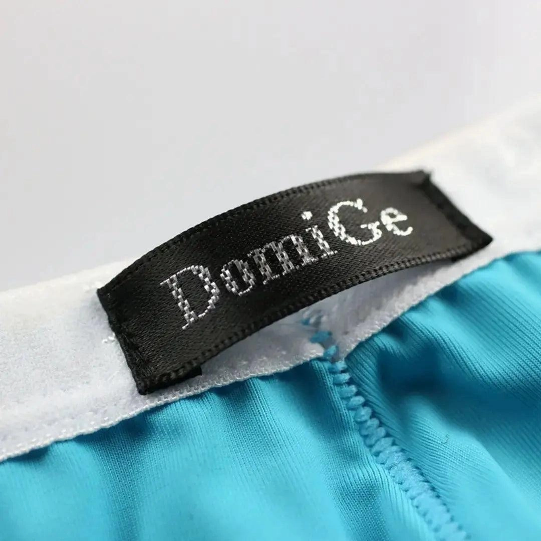 DomiGe Men's Ice Silk Briefs Mid-Waist Briefs Seamless Underwear