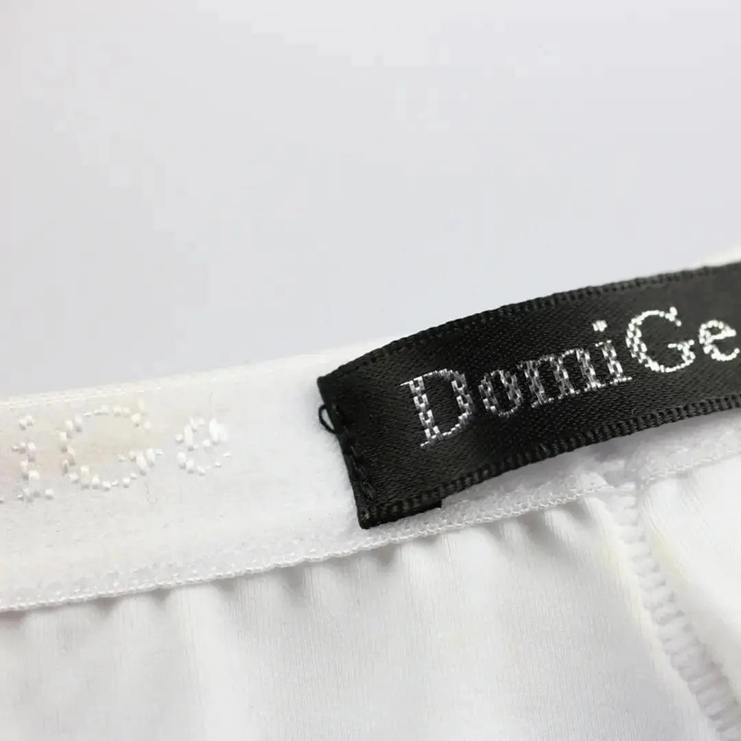 DomiGe Men's Ice Silk Briefs Mid-Waist Briefs Seamless Underwear