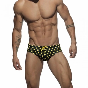 DomiGe Men's Low-Waist Sexy Swim Briefs National Flag Bikini