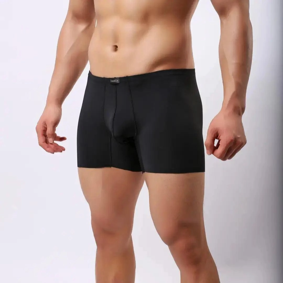 DomiGe Men's Mid-Waist Boxer Briefs Stylish Underwear for Men